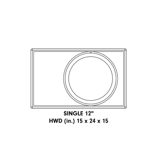 [UE-12.1] Single 12" Enclosure (Unloaded)