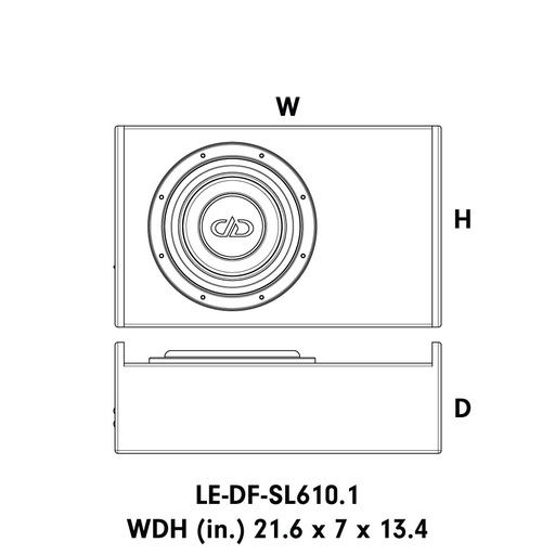 Single Downfire Enclosure (Unloaded)