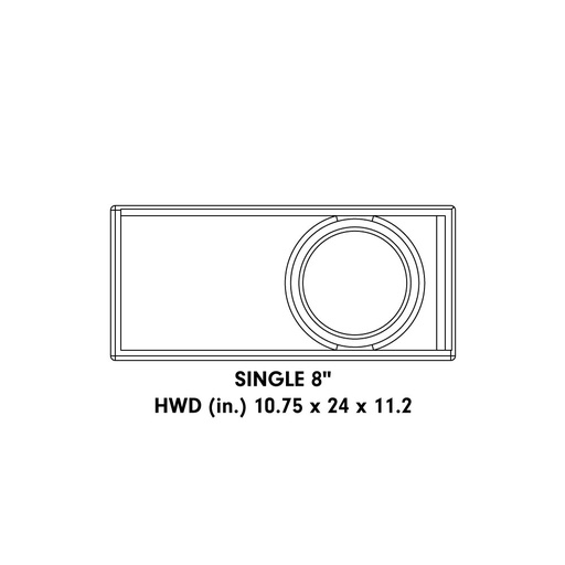 [B Stock - UE-8.1] B Stock - UE-8.1 Unloaded 8" Enclosure