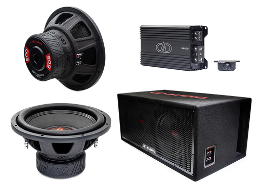 [312e-ss1100-ue122-bdl] 1100w RMS - Dual 12" Bundle - Subs, Enclosure, Amp
