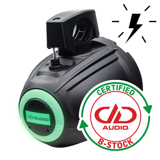 [BS-MCA-106b] B-Stock MCA-106b 6.5" Marine Can Speakers with Amp and LED (pair)